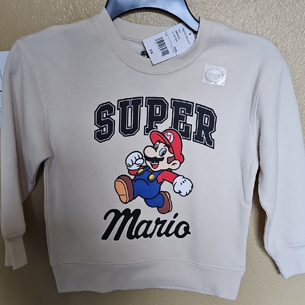 Hybrid Apparel Cream Super Mario Sweatshirt